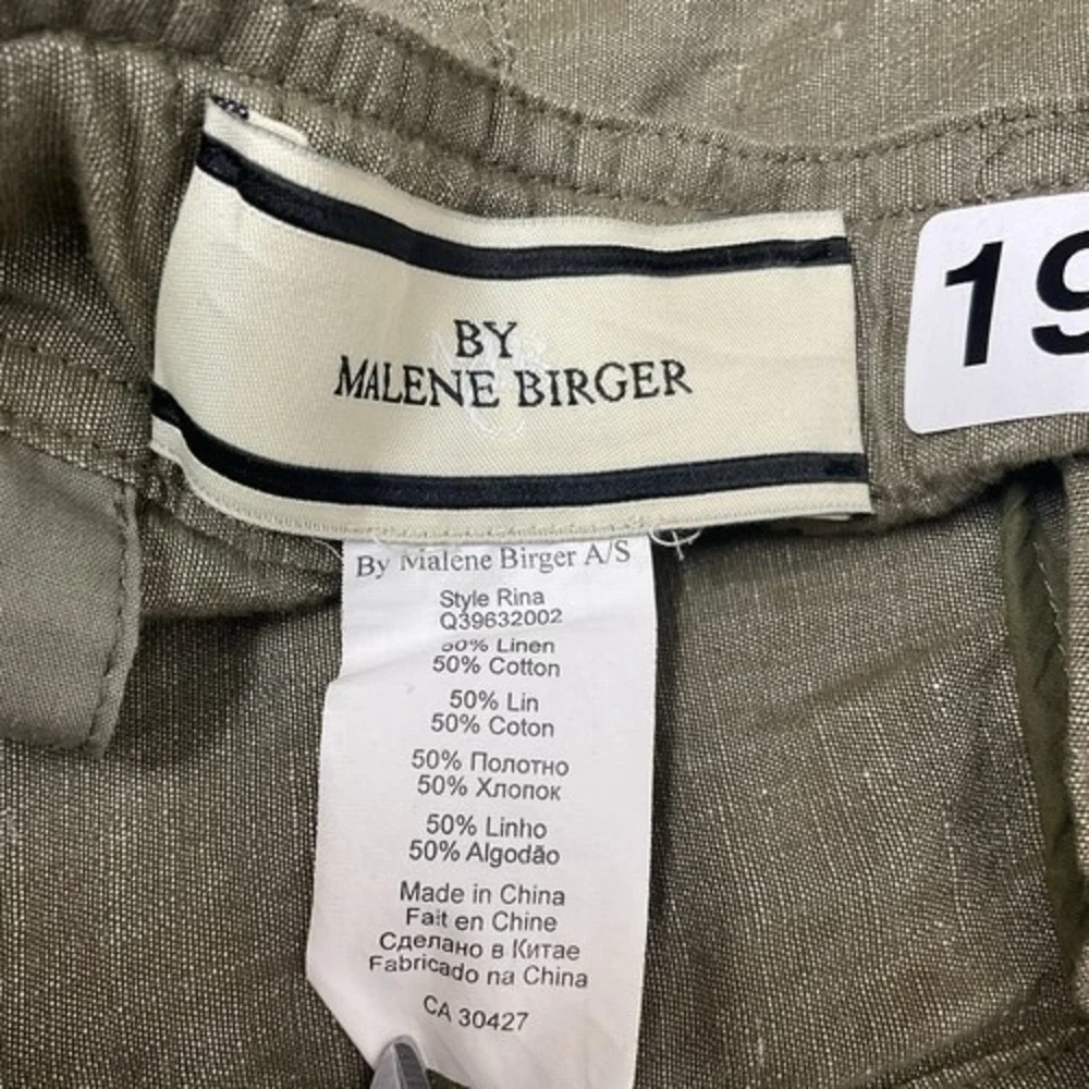 By Malene Birger Olive High Waisted Tie Belt Button Cargo‎ Shorts Women 38 China
